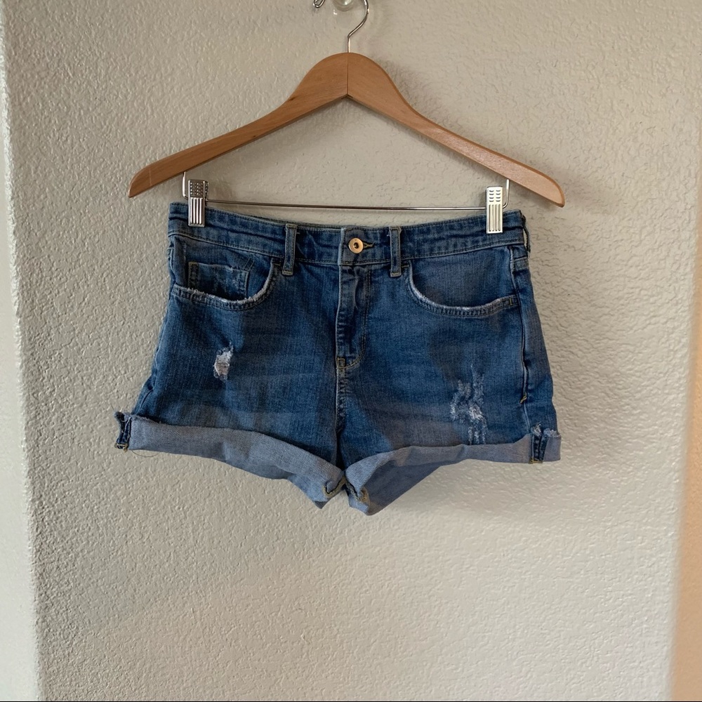Pilcro & the letterpress jean shorts